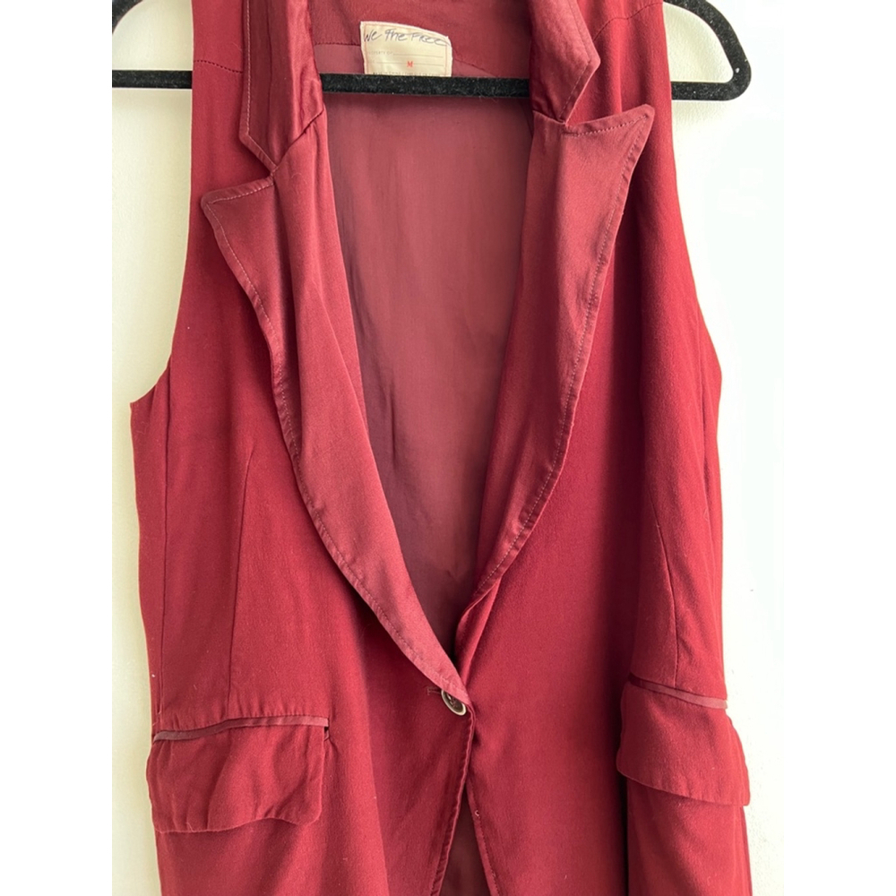 We the Free Vest, Burgundy, Size M